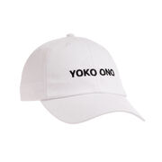 Yoko Ono white cap